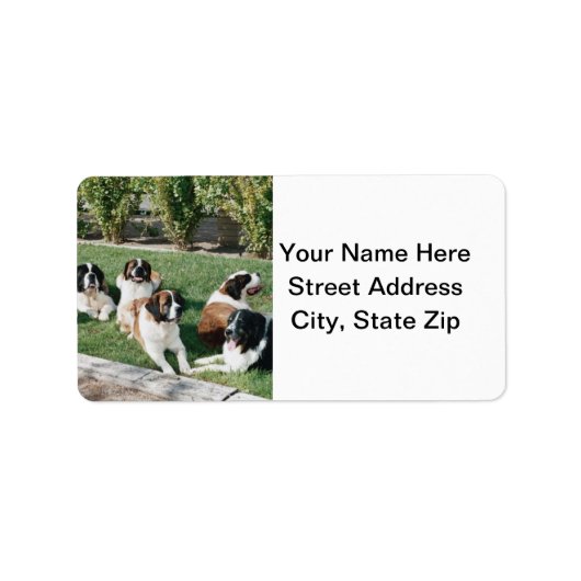 造船所のセント・ベルナーズ ラベル (正面)