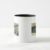 造船所の労働者の出荷用小麦の表示 マグカップ (中央)