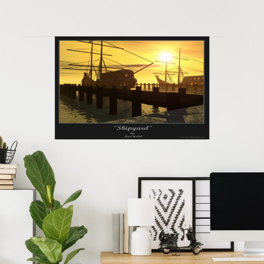造船所 ポスター (ホームオフィス)
