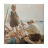 造船業者(Albert Edelfeel著) タイル (正面)