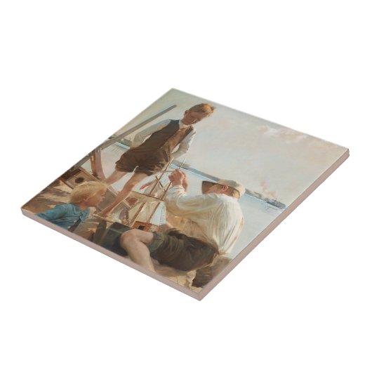 造船業者(Albert Edelfeel著) タイル (側面)