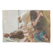 造船業者（Albert Edelfeel著） 枕カバー (正面左)