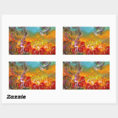 造花妖精フローラファンタジー 長方形シール (シート)