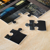 連なる酒のボトルのバー ジグソーパズル (側面)