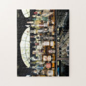 連なる酒のボトルのバー ジグソーパズル (縦)