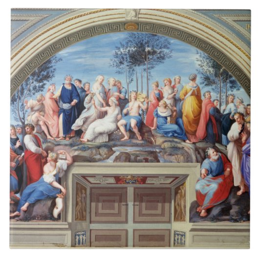 連のdella SからのParnassusそしてDisputa、 タイル (正面)