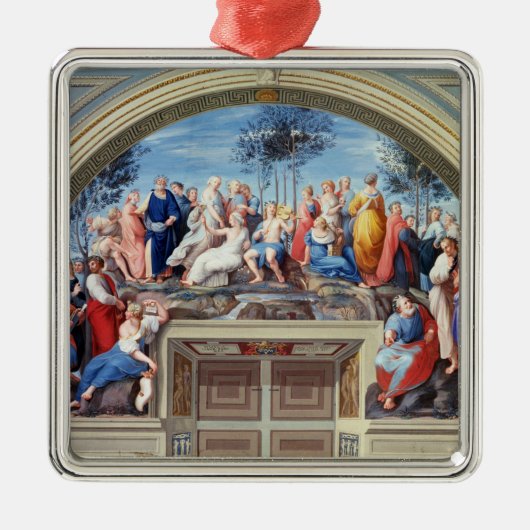 連のdella SからのParnassusそしてDisputa、 メタルオーナメント (正面)