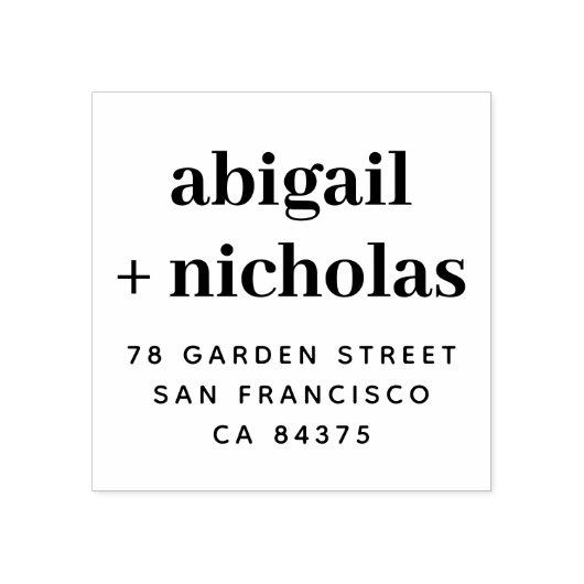 連はっきりしたエレガント合の名結婚前の差出人住所 ラバースタンプ (インプリント)