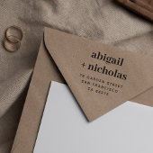 連はっきりしたエレガント合の名結婚前の差出人住所 ラバースタンプ