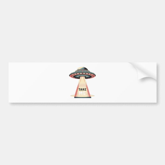 連れてって バンパーステッカー (正面)