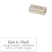 連エレガントフォーマル名の結婚差出人住所 ラバースタンプ (押印)