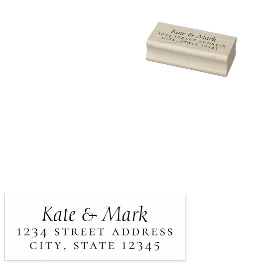 連エレガントフォーマル名の結婚差出人住所 ラバースタンプ (押印)