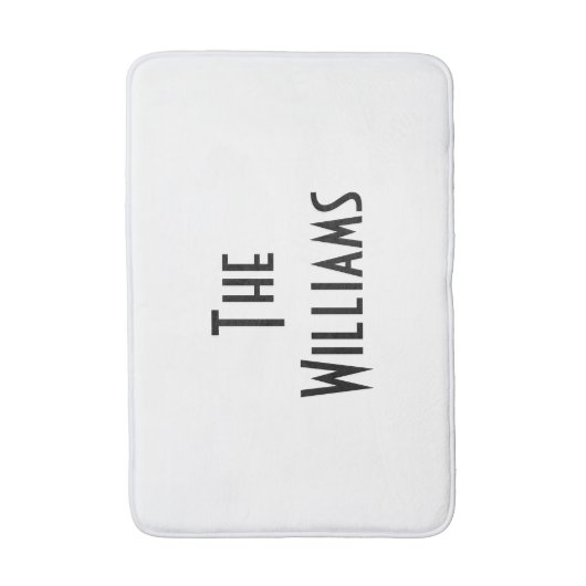 連カスタマイズ合の名字エレガント バスマット (正面縦)