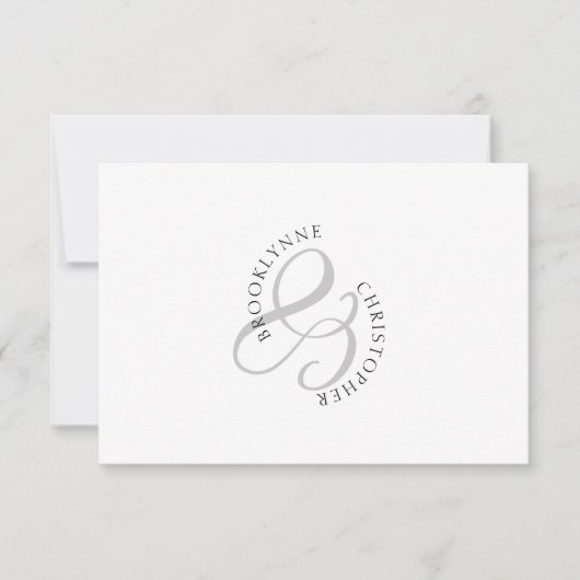 連モダンユニーク称曲型 ノートカード (正面)