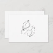 連モダンユニーク称曲型 ノートカード (正面/裏面)