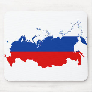 連ロシアの合-ロシア/旗/地図/色 マウスパッド