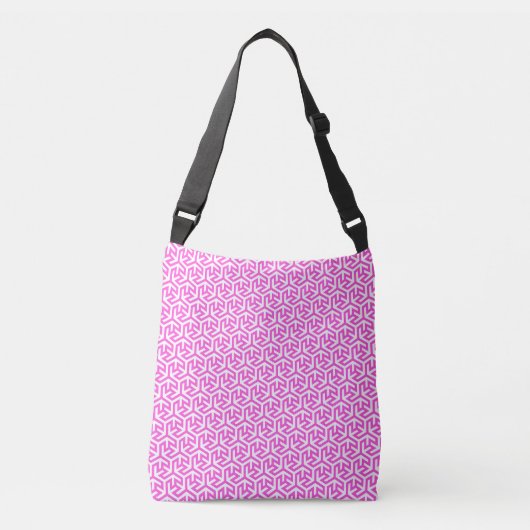 連動する六角形のボディバッグ クロスボディバッグ (正面)