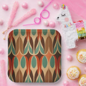 連動カラフルデザイン ペーパープレート (パーティー)