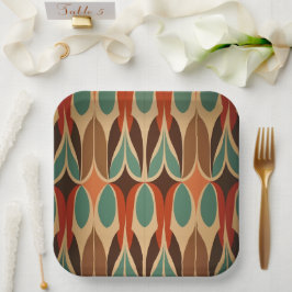 連動カラフルデザイン ペーパープレート