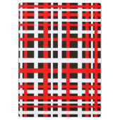 連動ストライプ白黒赤 クリップボード (裏面)