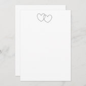 連動ハート招待状 招待状 (正面/裏面)