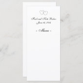 「連動ハート」メニュー・カード メニュー (正面/裏面)