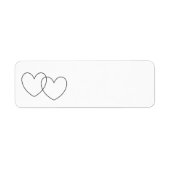 「連動ハート」ラベル ラベル (正面)