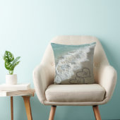 連動パーソナライズされた砂ハートビーチ枕 クッション (椅子)