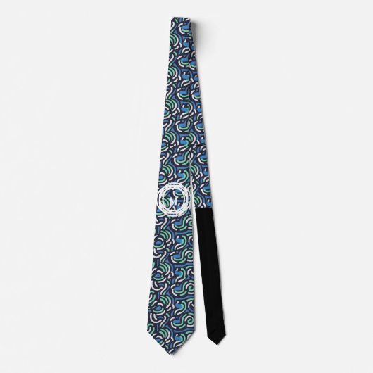 連動円パーソナライズされた形 ネクタイ (正面)