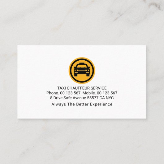 連動式タクシー用タイヤ輸送 名刺 (裏面)