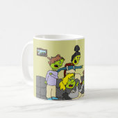 連句のファンがSpeedZoneを見ている コーヒーマグカップ (正面左)