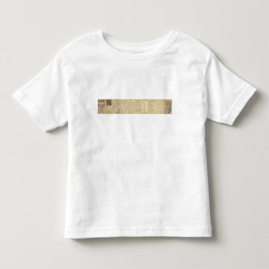 連合および中央太平洋の鉄道ライン トドラーTシャツ (正面)