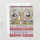 連合のための選挙のキャンペーンポスター ポストカード (正面/裏面)