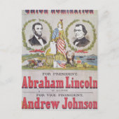 連合のための選挙のキャンペーンポスター ポストカード (正面)