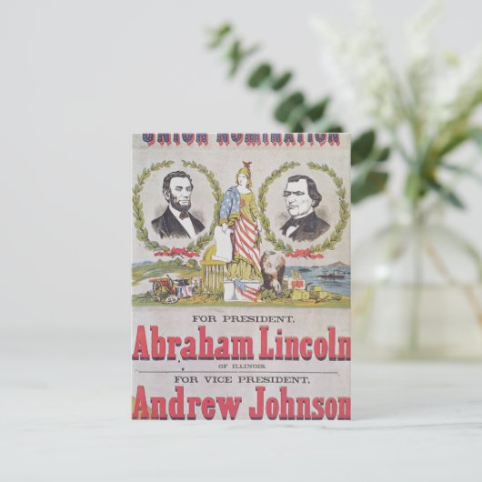 連合のための選挙のキャンペーンポスター ポストカード (スタンド正面)