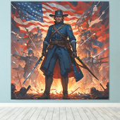 連合司令官の最後の立ち位置 キャンバスプリント (インサイチュ (ウッドフロア))