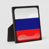 連合国ロシアの旗 フォトプラーク (正面)