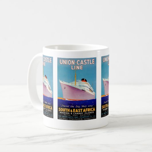 連合城の~大きい船の方法 コーヒーマグカップ (正面左)