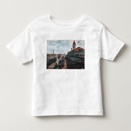 連合場所の鉄道の眺め トドラーTシャツ (正面)