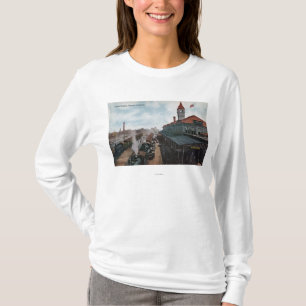 連合場所の鉄道の眺め Tシャツ