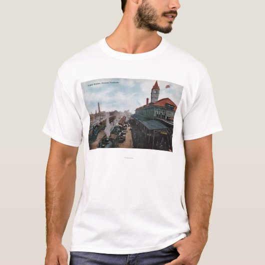 連合場所の鉄道の眺め Tシャツ (正面)