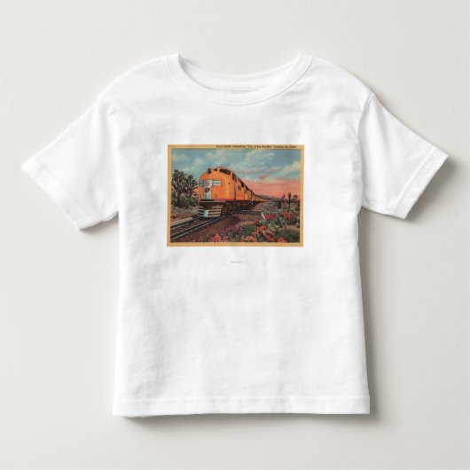 連合太平洋の列車、L.A.の都市 トドラーTシャツ (正面)