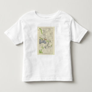 連合太平洋の鉄道の地図からのグリーンリバー トドラーTシャツ