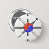 連合韓国 缶バッジ (正面&裏面)