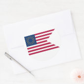 連合騎兵隊のGuidonの円形のステッカー ラウンドシール (封筒)