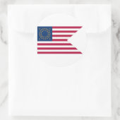 連合騎兵隊のGuidonの円形のステッカー ラウンドシール (バッグ)