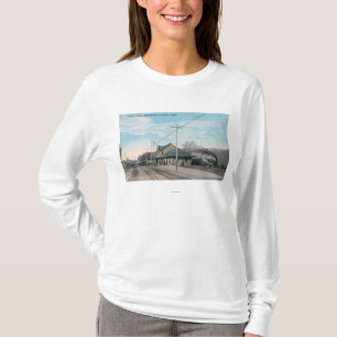 連合DepotLewiston、IDのメイン・ストリートの眺め Tシャツ