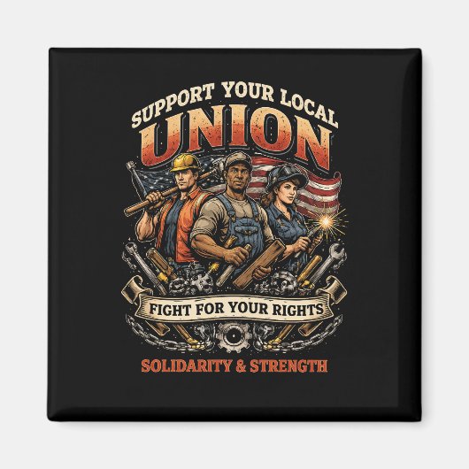 連帯と強さ マグネット (正面)