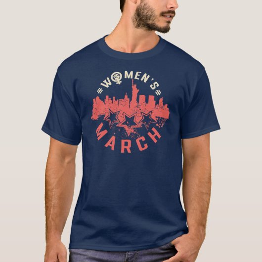 連帯の力:女性行進同盟 Tシャツ (正面)