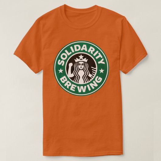 連帯コーヒー Tシャツ (デザイン正面)